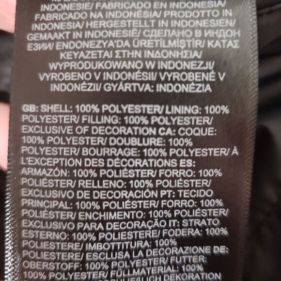 THE NORTH FACE Teen Girls' Reversible‎ Mossbud Swirl Jacket in Black - Size XS - Picture 7 of 8